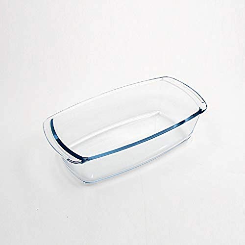 Femora Borosilicate Glass Loaf Pan Baking Dish Microwave Oven Safe, 1800 ml