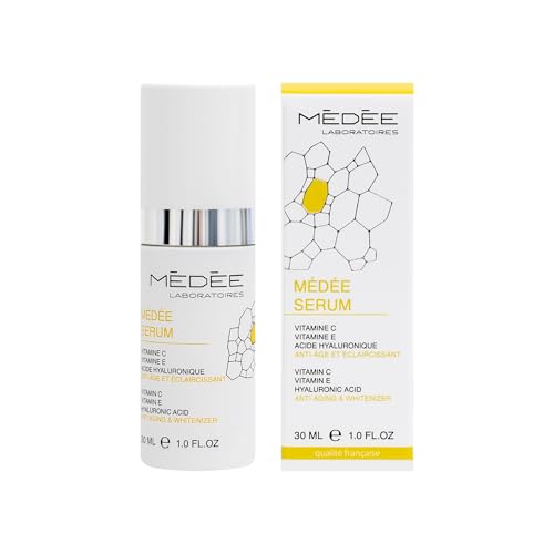 Medee Vitamin C Serum – Antioxidant Formula with Hyaluronic Acid & Vitamin E for Skin Brightening, Hydration, and Wrinkle Reduction – 30ml