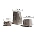 lieomo 3Pcs Handmade Mini Modern Geometric Style Conerete Planter