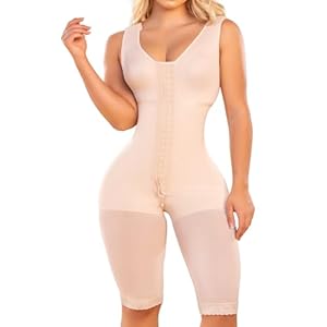 SHAPE CONCEPT 071 Fajas Colombianas Reductoras y Moldeadoras Post Surgery Compression Garment Tummy Tuck, Beige 071, Large