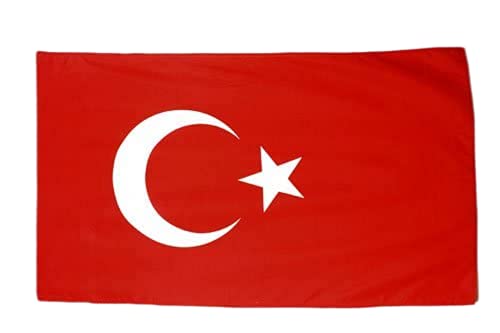 Image of AZ FLAG - Turkey Flag - Large 5x8 Ft - 100D Polyester Turkish Big Banner with Two Metal Grommets - Fade Resistant - Vivid Colors - 5' x 8' Feet - 250x150 Cm