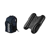 ARENA Unisex – Erwachsene Schwimm Sport Rucksack 45L Team, blau, NS & Unisex Pullbuoy/Schwimmbrett Pull Kick zur Verbesserung der Wasserlage und Körperhaltung, Black (50), One Size