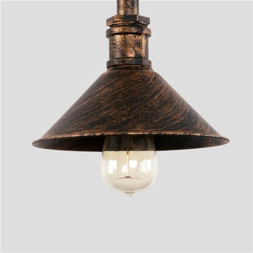 Lámpara de araña decorativa vintage industrial para iluminación rústica 8