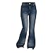 Girls' Jeans,Girls Flare Jeans Casual Trendy High Waist Bell Bottom Denim Pants Teens Fall Fashion Flared Leg Bootcut Slim Fit Trousers Preppy Y2k Streetwear with Pockets Dark Blue 9-10 Years