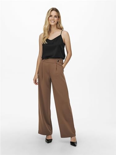 JDY Damen Jdygeggo New Long Pant JRS Noos Hose Mit Weitem Beinschnitt, Formal Gray, M / 32L EU
