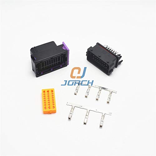 Davitu FCI 24 pin male female auto ecu connector waterproof pcb pin header wire harness socket 211PC249S0033 HCCPHPE24BKA90F - (Package: 10 sets)