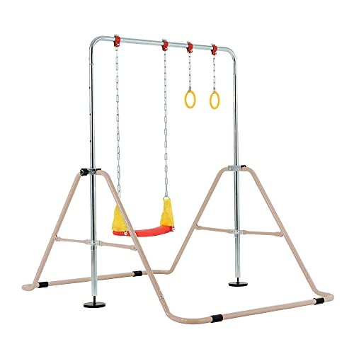 Freeberty 鉄棒 室内 屋外 折りたたみ 高さ調節可能 鉄棒ブランコ バスケットボール 子供用 キッズ こども 鉄棒練習 体育 運動 ぶら下がり鉄棒 折りたたみ 多機能 てつぼう