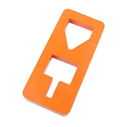 T Post Puller Plate Heavy-Duty Steel Quick Remove T-Posts from Farm & Garden Tractor Bucket Handyman Jack or S Hook Use Different Gauges of Chain to Pull Out The T-Post from The Ground (Orange)