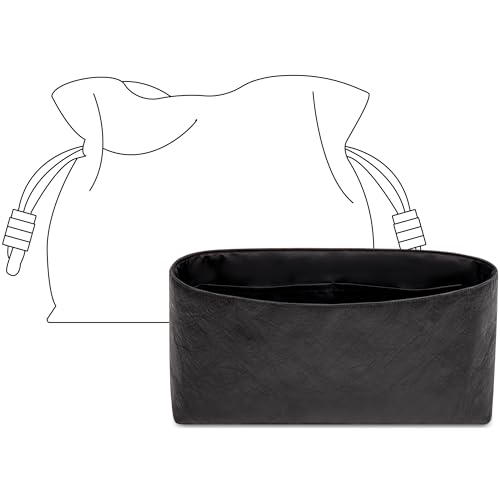 FANJI Project Bolsa organizadora para bolsa LOEWE Flamenco M, ajuste personalizado, preto fosco, leve, resistente à água, com acessórios para porta-copos