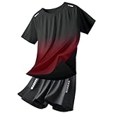 上下セット 水着 メンズ セットアップ ラッシュガード 半袖 ハーフパンツ サーフパンツ UVカット フィットネス水着 セパレート フィットネス 半袖 水陸両用 プール 海 黒 体型カバー ブラック ジム スポーツジム