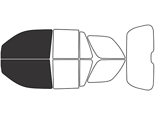 Rvinyl Window Tint Kit Compatible with Chevrolet Trailblazer 2002-2009 - Front Precut Kit - 20%
