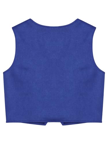 Kids Girls Vintage Cowgirl Vest Soft Faux Suede with Playful Tassel Fringe2