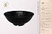 VALLENWOOD 4 Ramen Bowls, 12 pieces Pho set. All Black Asian Japanese soup. Utensil: Spoons And Chopsticks kit. Melamine. Large 37 oz. Noodles, Rice, Udon, Thai, Chinese, Korean, Wonton, Miso