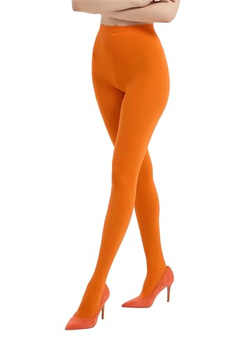 Image of 80D Semi Opaque Tights for Women Stretchable High Waist Womens Stockings Soft Pantyhose with 20+ Colors