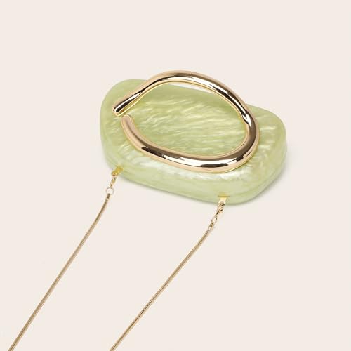 Image of Acrylic Clutch Purse for Women Marbling Evening Wedding Handbags Acrylic Shell Box Purses for Party Prom Cocktail