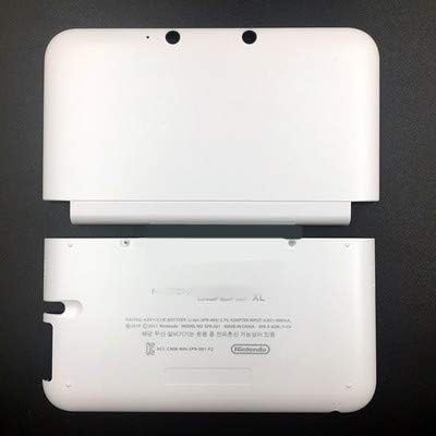 New Replacement Front Back Faceplate Plates Upper & Back Battery Housing Shell Case Cover for 3DS XL / 3DS LL Game Console - White