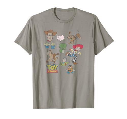 T-shirt Toy Story Disney Pixar imprimé avec les visages des personnages