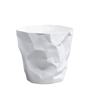 Essey Design Papierkorb, Mini Bin Bin, Design Mülleimer für Büro und Bad, weiß