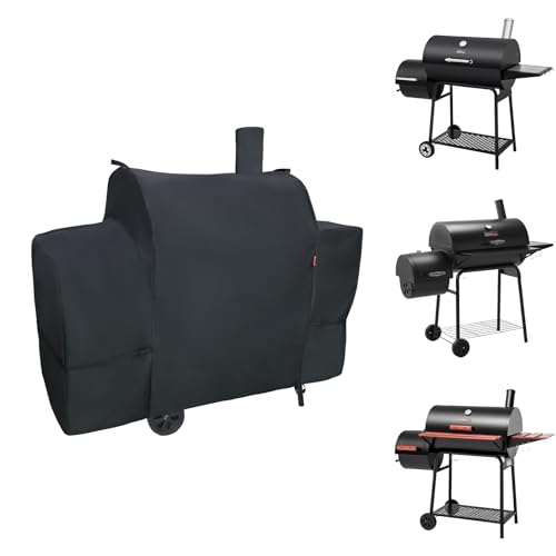 Outdoor Grill Cover Fits Royal Gourmet CC1830S/CC1830W/CC1830M/CC1830SC 30 Charcoal Grill Waterproof 600D Heavy Duty Barrel Grill Cover Fade Resistant & Rip-Proof BBQ Covers for Weather Protection.