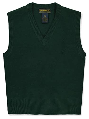 Universal Boys' Knitted Vest - hunter green, 18-20