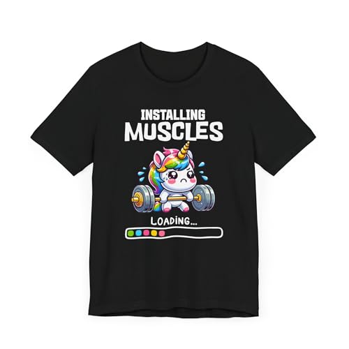 T-shirt Installing Muscles de gym et haltérophilie pour bodybuilder