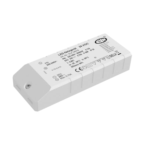 EVN SLK24018 A++ to A, Netzteil, Metall, 10 W, Integriert, grau, 35 x 35 x 25 cm