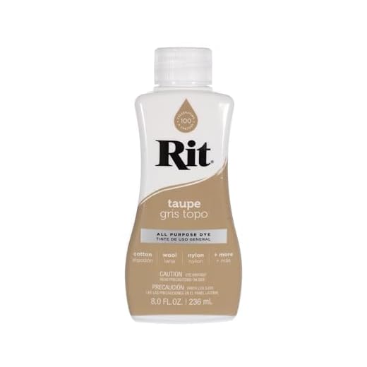 Rit Dye Liquid – Wide Selection of Colors – 8 Oz. (Taupe)