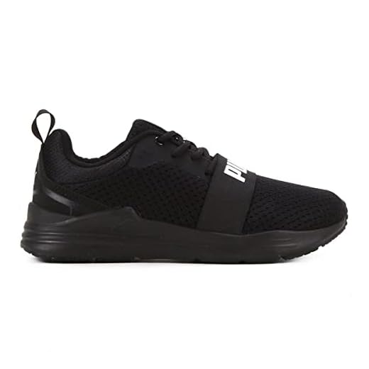 Tênis Puma Puma Wired Run BDP adulto-unissex, preto e branco, 39