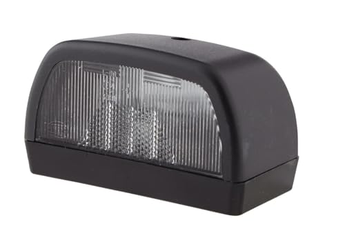 HELLA 2KA 998 523-131 Kennzeichenleuchte - Kennzeichenbeleuchtung - Anhänger - Halogen - 12/24V - geschraubt/Anbau - ADR/GGVS - Lichtscheibenfarbe: glasklar - Menge: 1