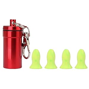 BQLZR Concerten oordopjes herbruikbare spons ruisonderdrukking muziek oordopjes met rode behuizing