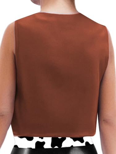 renvena Fringe Cowgirl Vest for Kids V Neck Sleeveless Blazer Jacket Child Western Dressy Waistcoat4