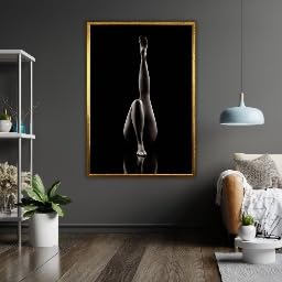 Tableau abstrait femme pour salon moderne et chambre élégante 60x80 cm