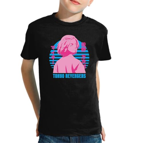 the Fan Tee Camiseta Infantil de Niño Niña Dibujos Animados Tokio Anime japonés – Banda Callejera y Líder del Rubio, Mikey, Gang 010 8 años