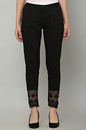 Image of Generic Women Regular Cotton Blend Pants