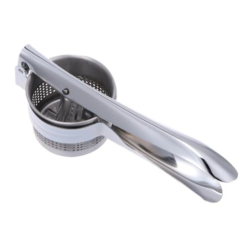 FELTECHELECTR 多機能ステンレス製フルーツ絞り器 手動式果汁プレス ポテトマッシャー 食品クラッシャー 家用野菜ピューレメーカー