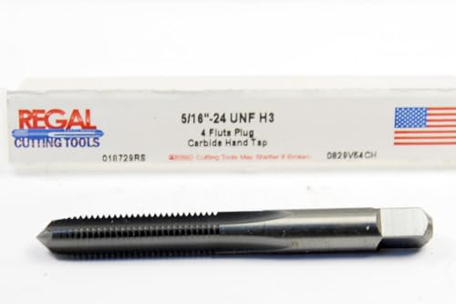 5/16 X 24 UNF H3 4 FLUTE RH SOLID CARBIDE PLUG TAP 018729RS