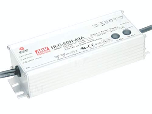 Meanwell HLG-60H-42A Power Supply - 60W 42V 1.45A - IP65 - Adjustable Output