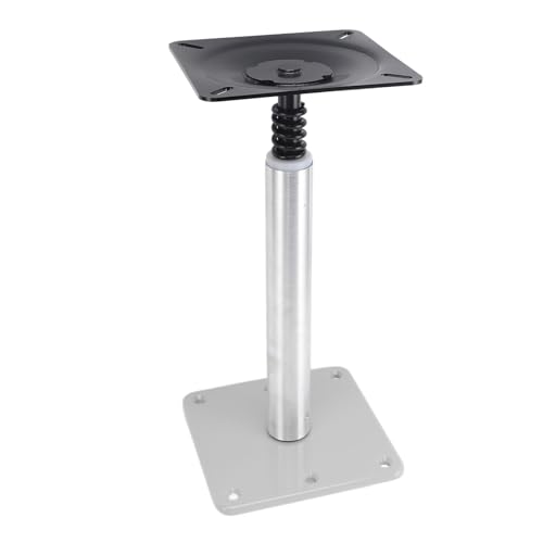 Zoeyilan Boat Seat Pedestal Base, Aluminum Alloy 7in Base Plate, 14in Seat Pin Post, Base Pedestals Set for Most Boat Seat Mount