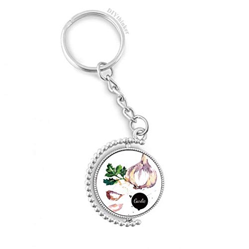 Llavero de ajo decorativo para organizar las llaves de casa con estilo