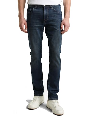 Tom Tailor Herren 1047978 TTJOSH Regular Slim Jeans Mit Stretch, 10105 - Vintage Used Dark Stone Blue, 36W / 30L EU