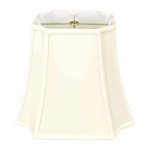 Royal Designs, Inc. Rectangle Inverted Cut Corner Lamp Shade, BS-712-11EG, Eggshell, (4.25 x 6) x (8 x 11) x 8.75