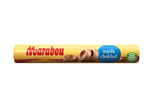 Marabou mjölk choklad Schokoladenrolle 7 x 74 g - zartschmelzende Milchschokolade aus Schweden - schwedische Süßigkeit in der handlichen Rolle - Vollmilch Cover
