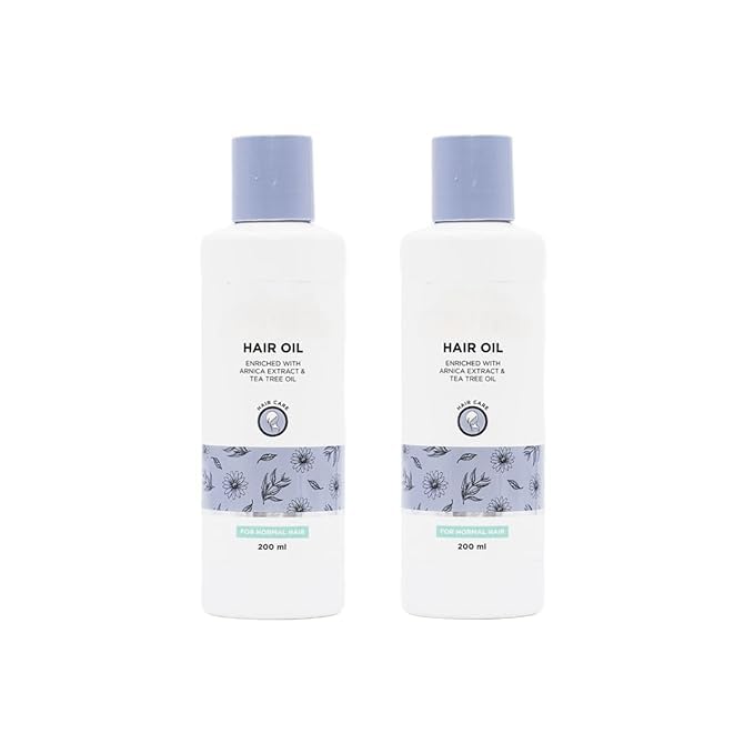 Assuree Hair Oil with Arnica and Tea Tree Oil, Reduces Hair Fall and Premature Greying, Nourishing Formula, 200ml, Pack of 2-image-40