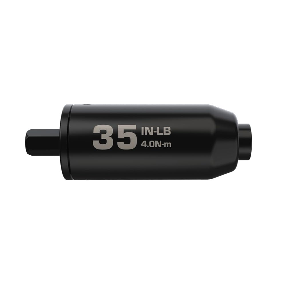 Fat Stix Individual Limiter 10-65 Inch-Pounds with Preset Torque, Accurately Tightens, Reversible, Compatible with Wheeler Fat Stix T-Handle Driver, for Gunsmithing, Reloading, and Torque Adjustment