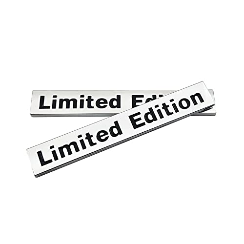 Image of 2X Limited Edition Sport Car Trunk Rear Emblem Door Fender Tailgate Nameplate Fit for Universal Car Truck (Chrome Black)