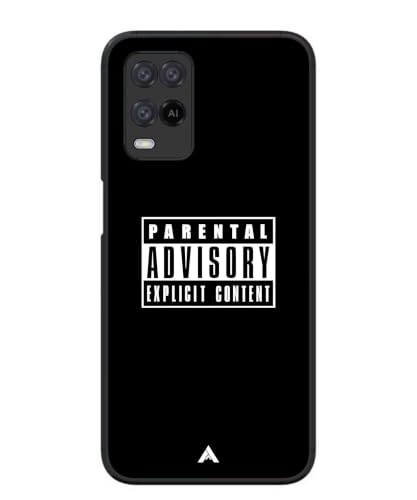 Image of Premium Explicit Case for Oppo A54 Soft-Touch Metal TPU Back Cover, Shockproof, Designer, Aesthetic Mobile Phone Case (Glossy Finish)
