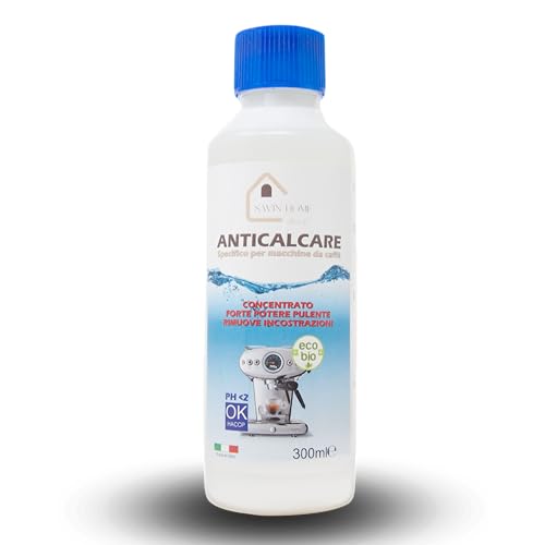 Decalcificante Per Qualsiasi Macchina Da Caffè, Disincrostante Macchine Da Caffè, Ecologico, Non Corrode, Tappo Sicurezza Bambini, Niente Fumo, Igienizzate, Nessun Odore, 300ml