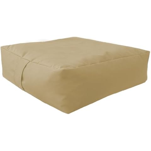 Matching Bedroom Sets Large Bean Floor Garden Slab Cushion Stool Pouffe in Stone, Great for Indoors and Outdoors. Ideal for Relaxing and Occasional seating, Available in 10 Great Colours Cover
