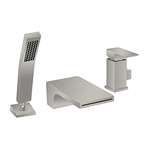 KAPHOME 3-Holes Brushed Nickel Tub Faucet Cover