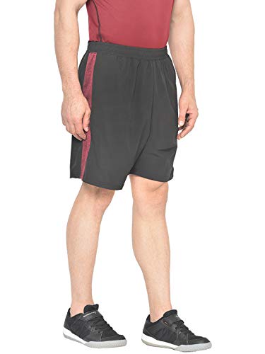 Image of CHKOKKO Men Shorts for Gym Sports or Running | Dry-Fit Fabric Single Layered Active Summer Workout Wear Knee Length Regular Fit | Elastic Waist with Front and Back Pockets